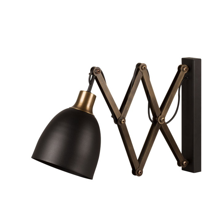 Opviq Sivani - MR - 725 Lámpara de pared negra y vintage